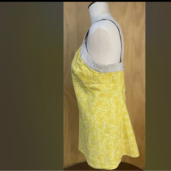 Patagonia Yellow Hemp Tank with Button Back - Picture 4 of 7